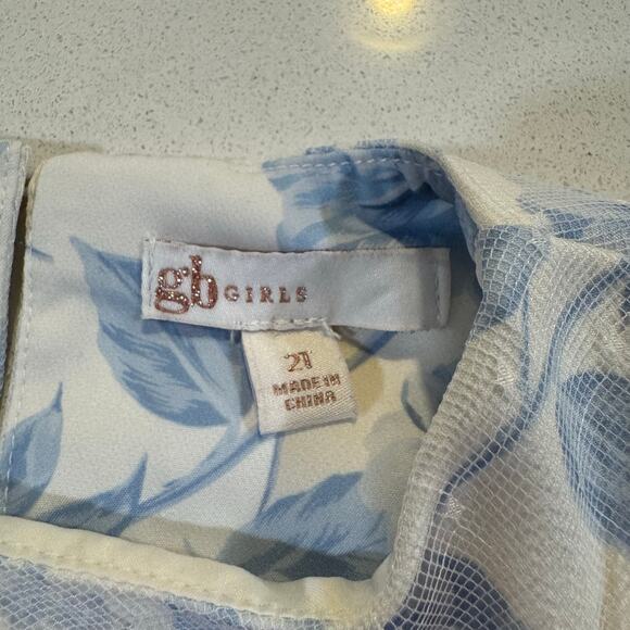 GB Girls Toddler Girl 2T Southern Blue Dress - Picture 5 of 6